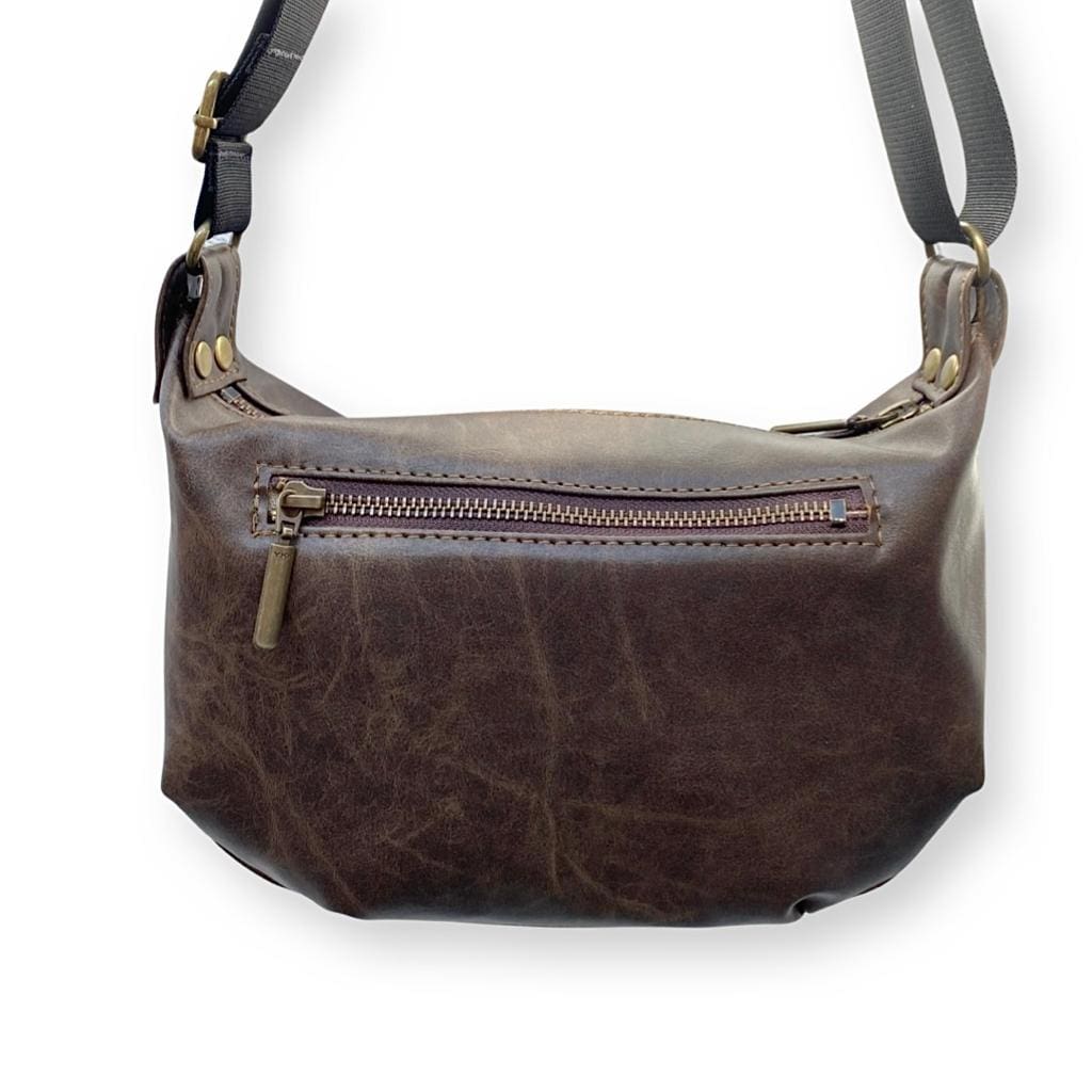 Stunning Brown Leather-Like Vital Side Bag