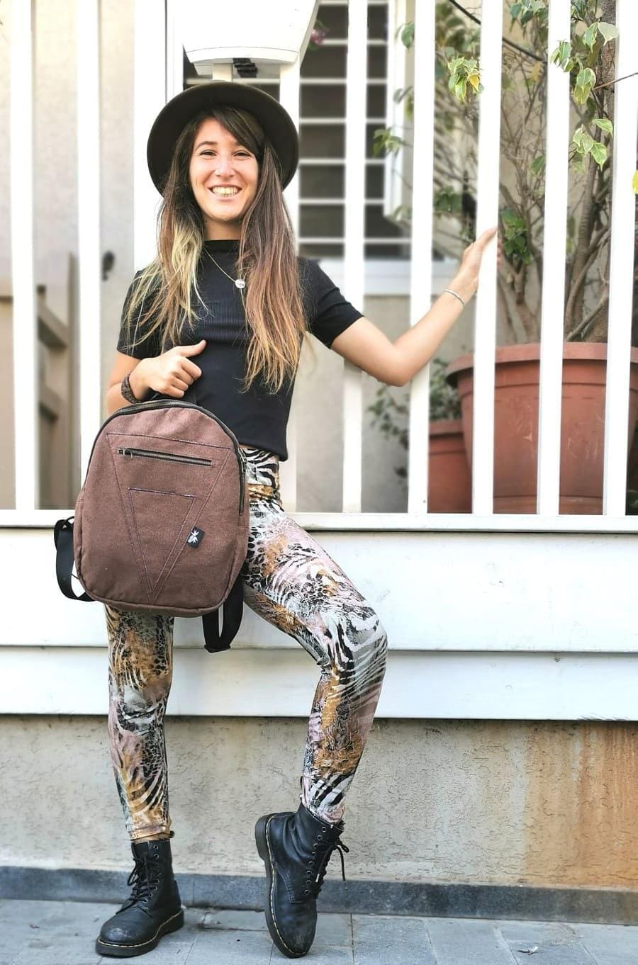 Dark brown "Tal" bag