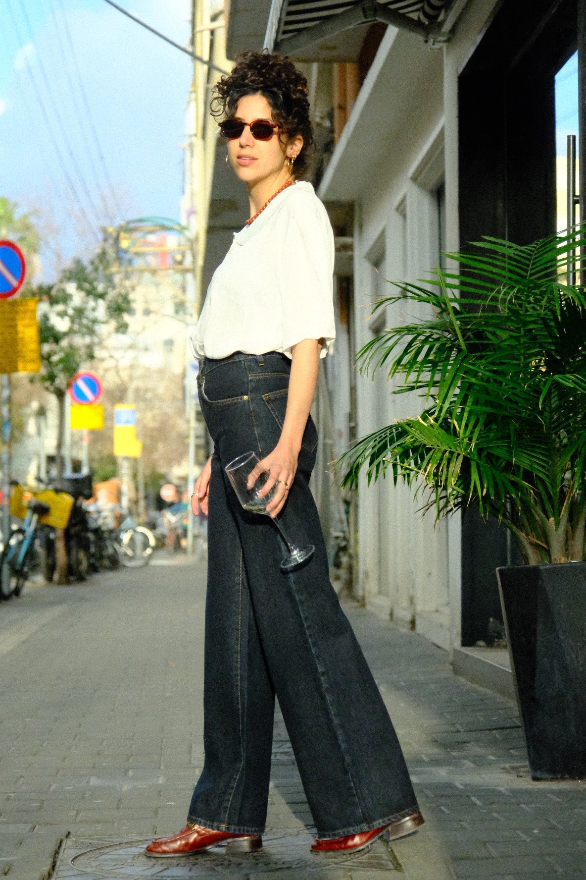 Chilla Denim Jeans – Dark Blue Wide Leg