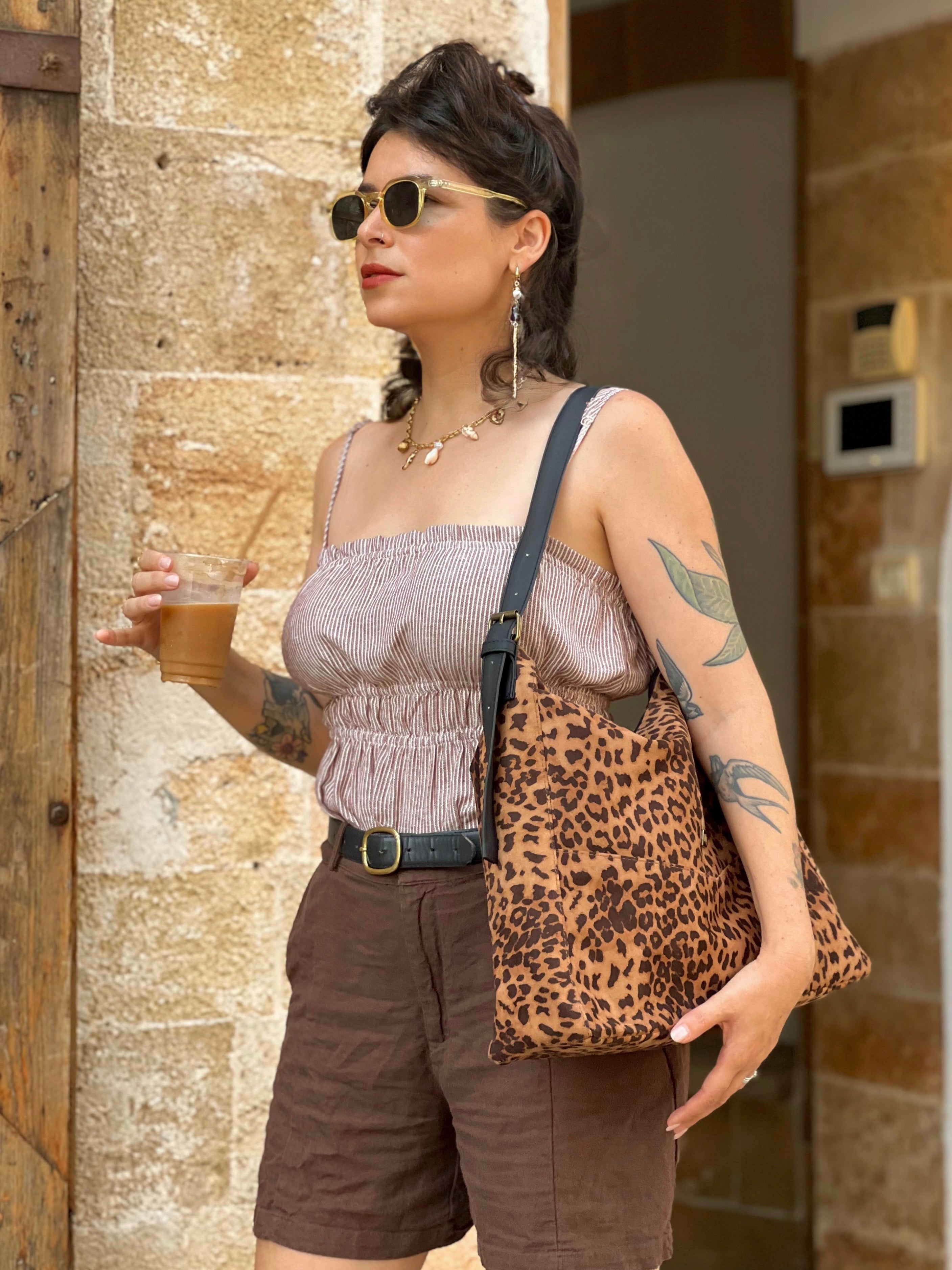 Leopard Renee Side Bag