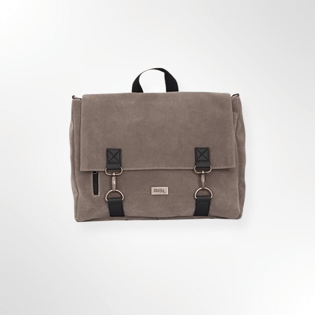 Suede-Like Jaffa Backpack/Side Bag
