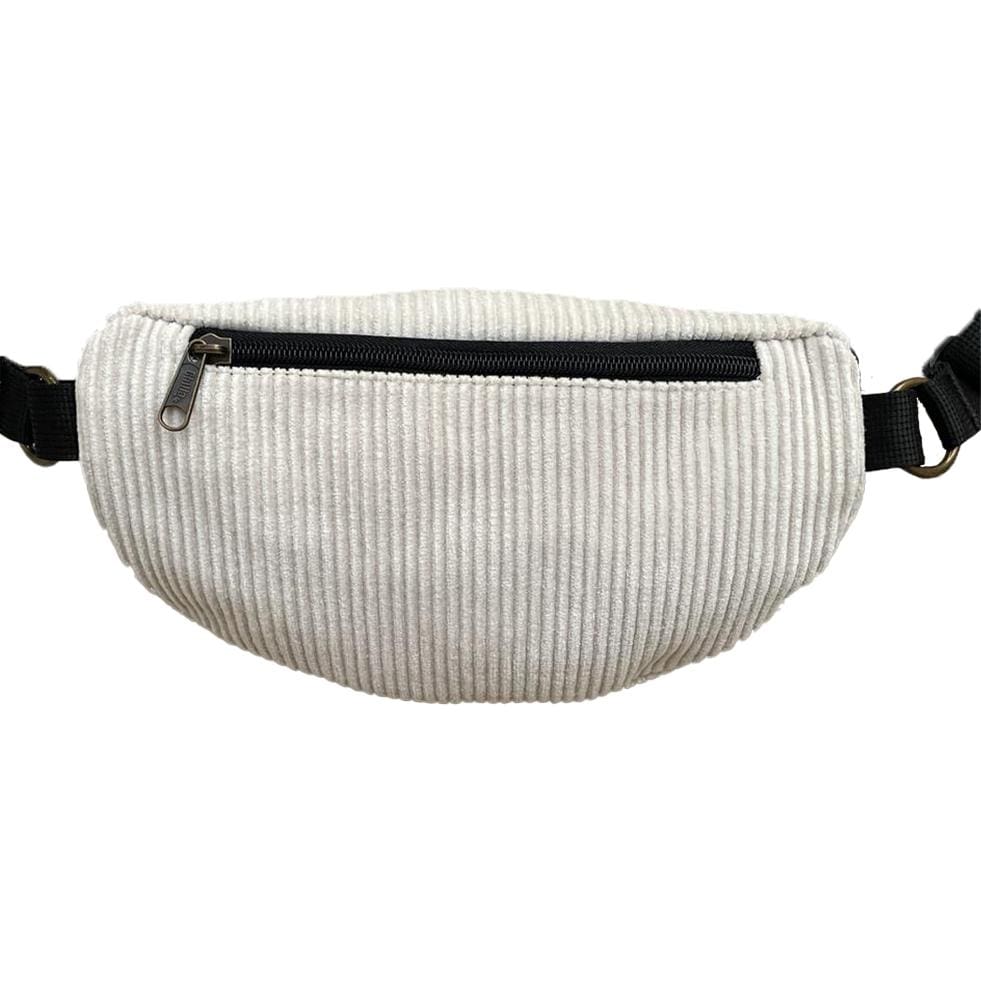 White Corduroy Helga Fanny Pack
