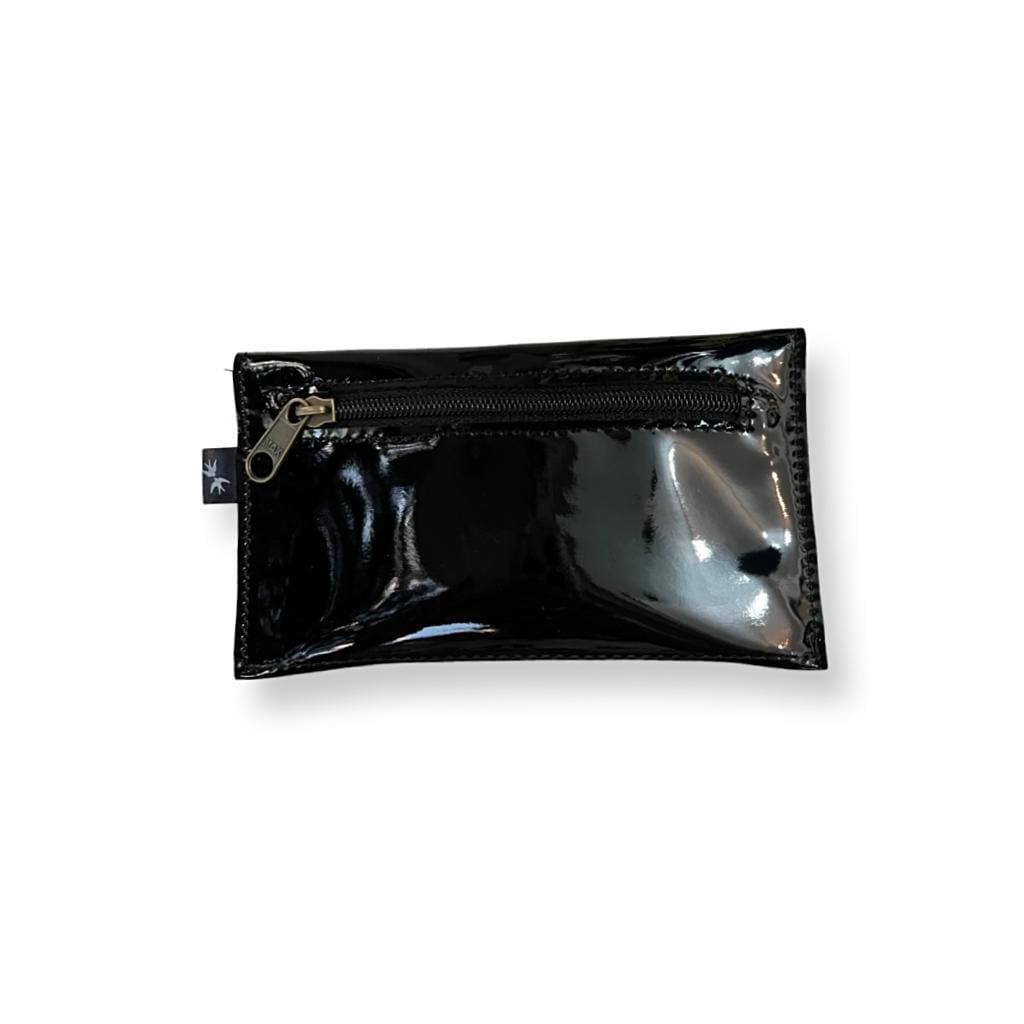 Black Lacquer Enlarged Small Wallet