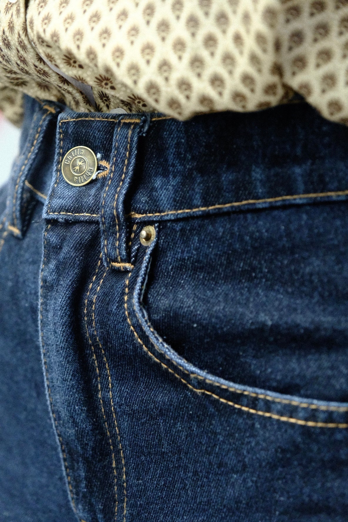 Chilla Denim Jeans – Dark Blue Wide Leg