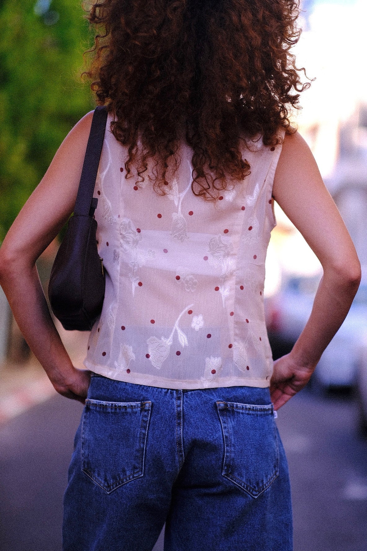Rose Aviv Sheer Top