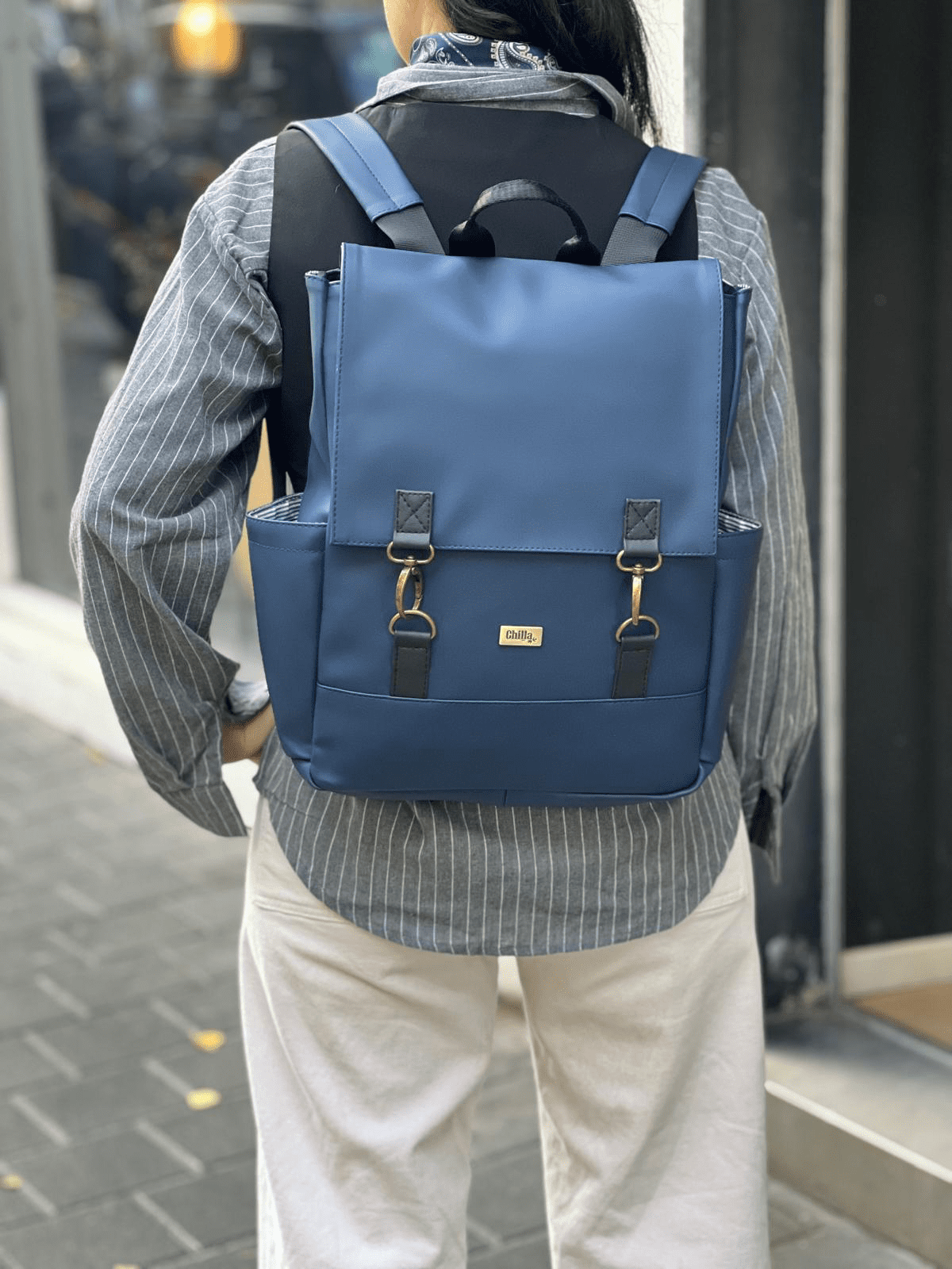 Navy Blue Large Unicorn Backpack