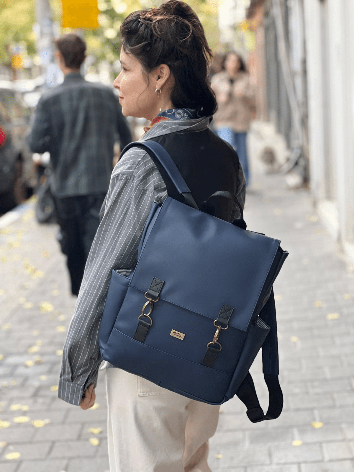 Navy Blue Large Unicorn Backpack