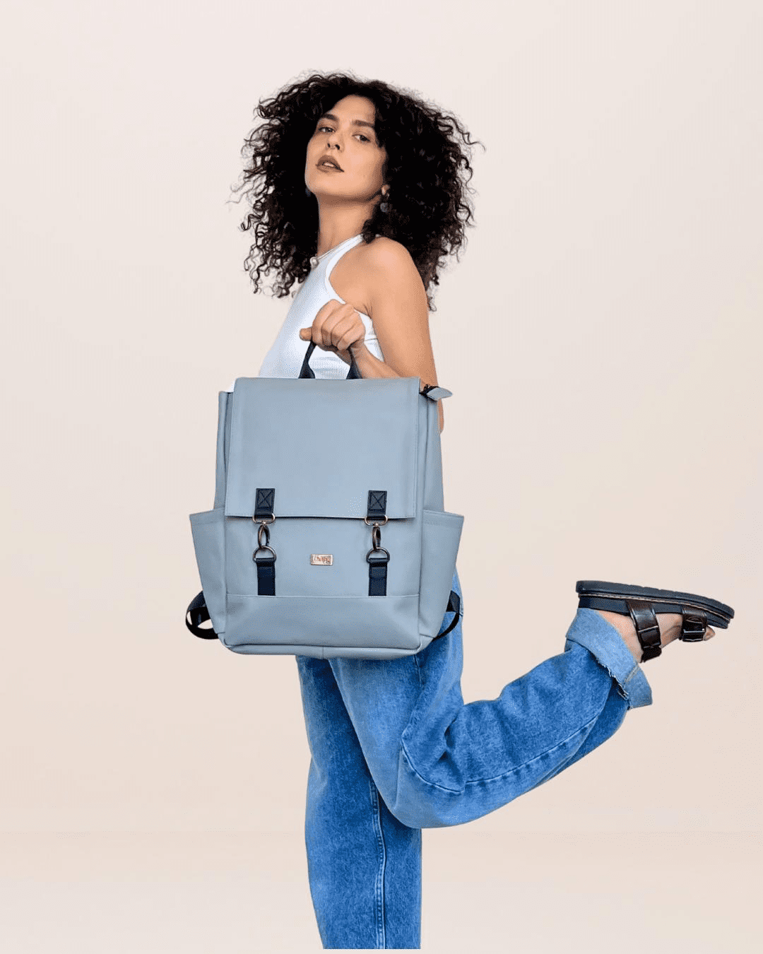 Light Gray Unicorn Backpack