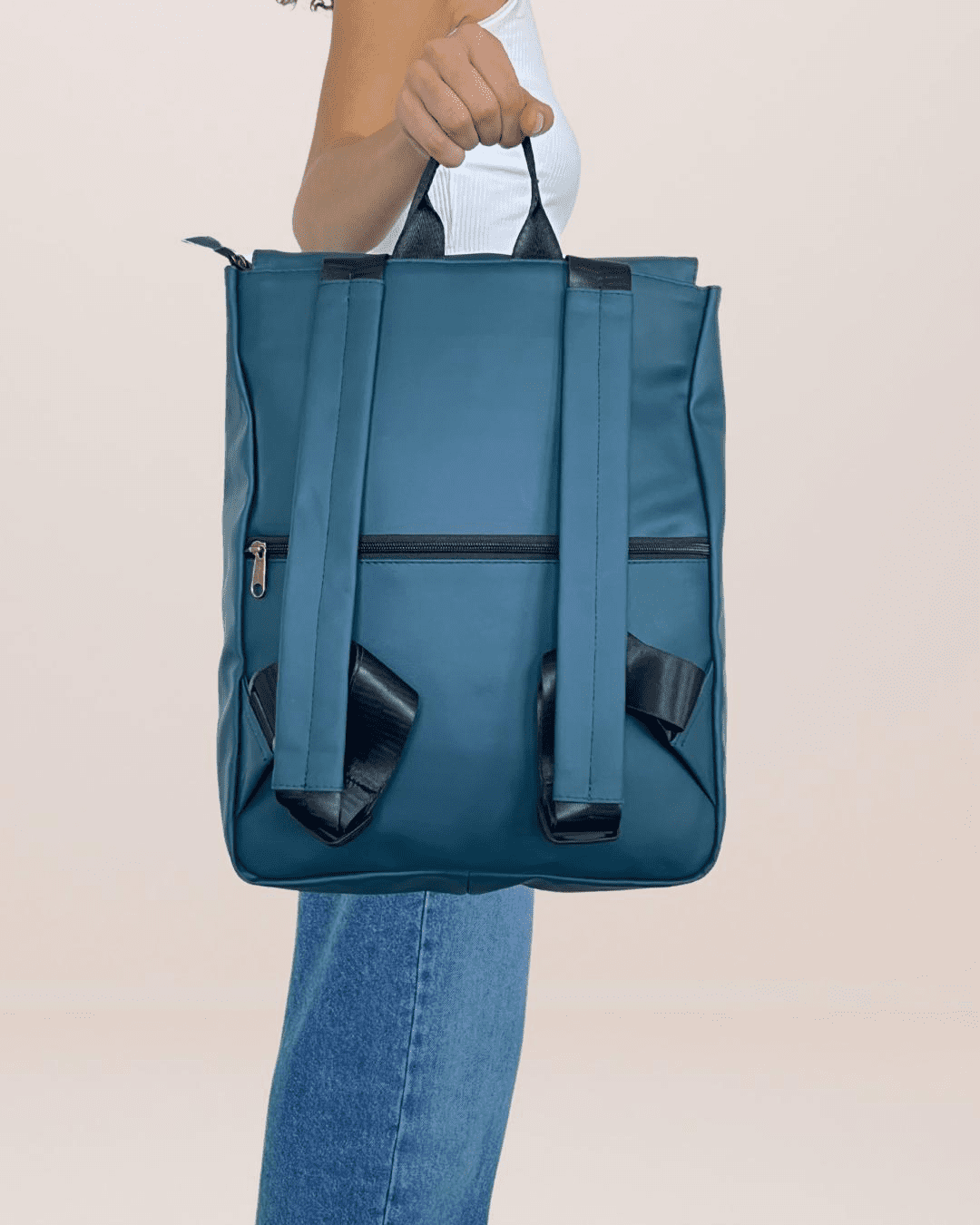 Dark Bottle Green Medium Students Backpack