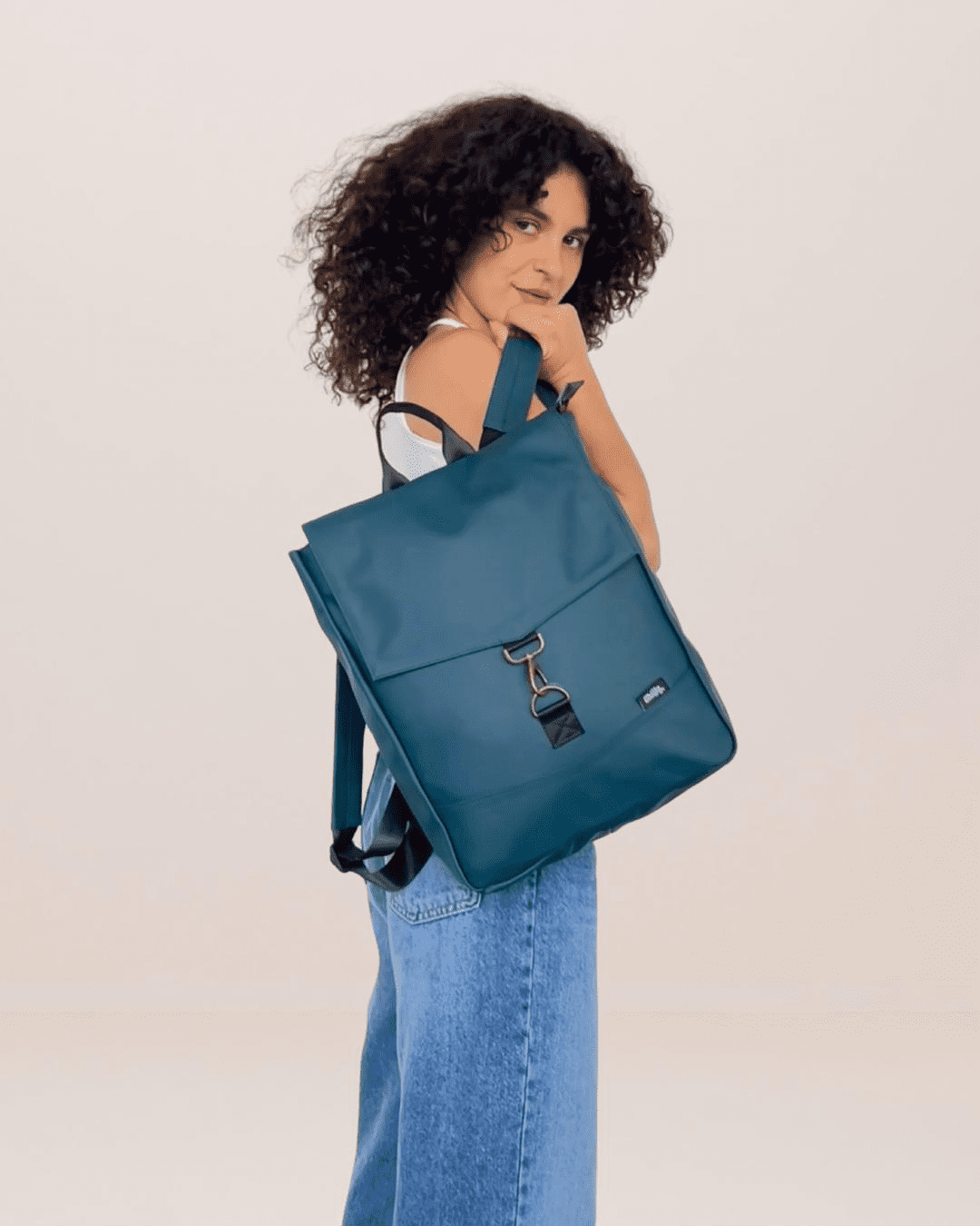 Dark Bottle Green Medium Students Backpack