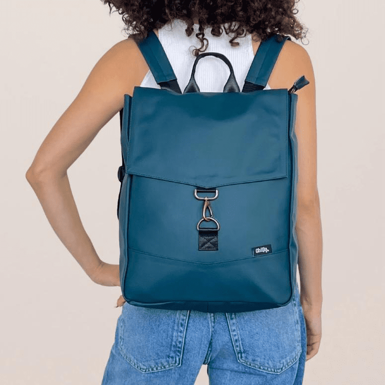 תיק גב ירוק כהה