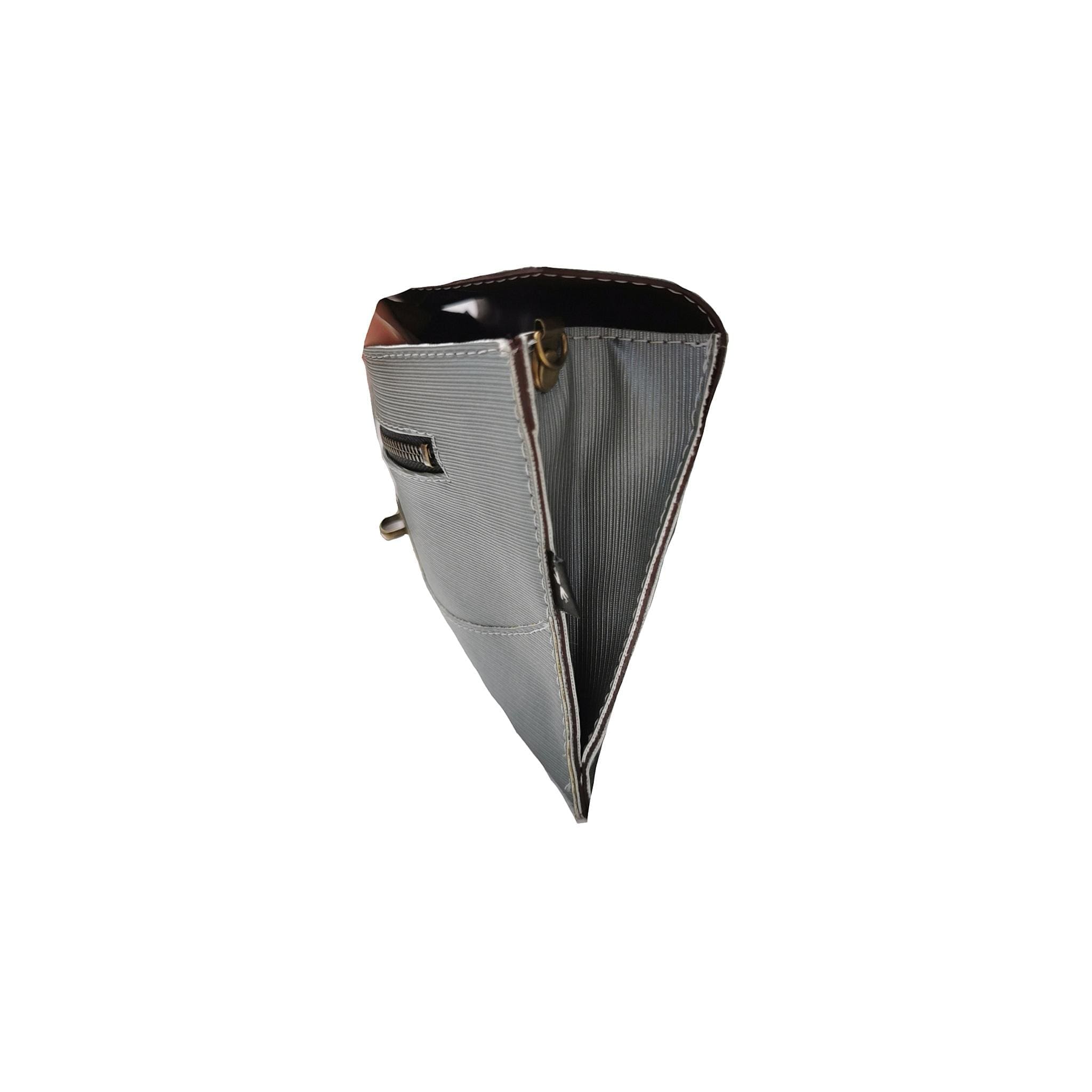 Jacob mint metallic side bag/clutch