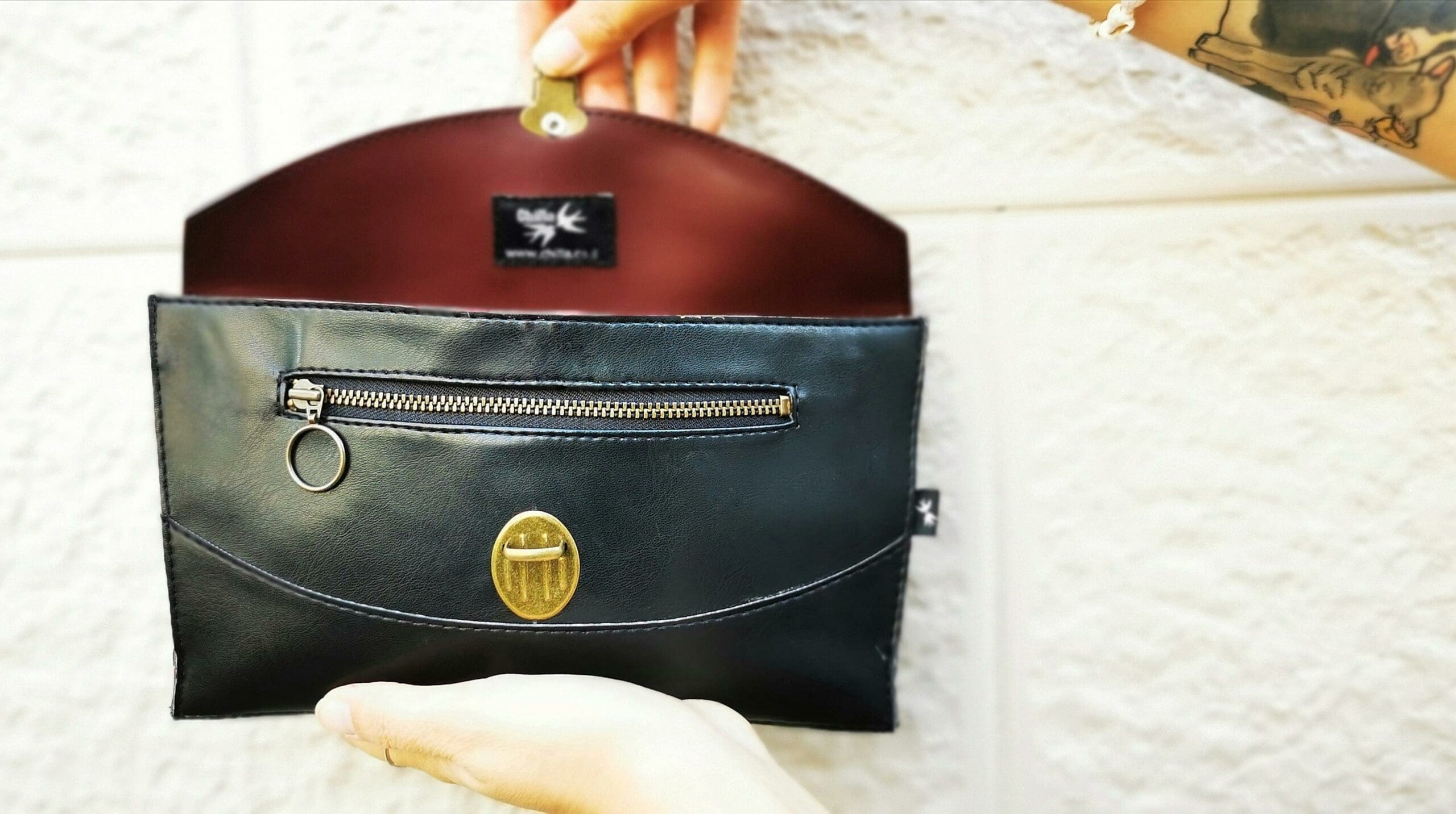 Black Jacob side bag/clutch