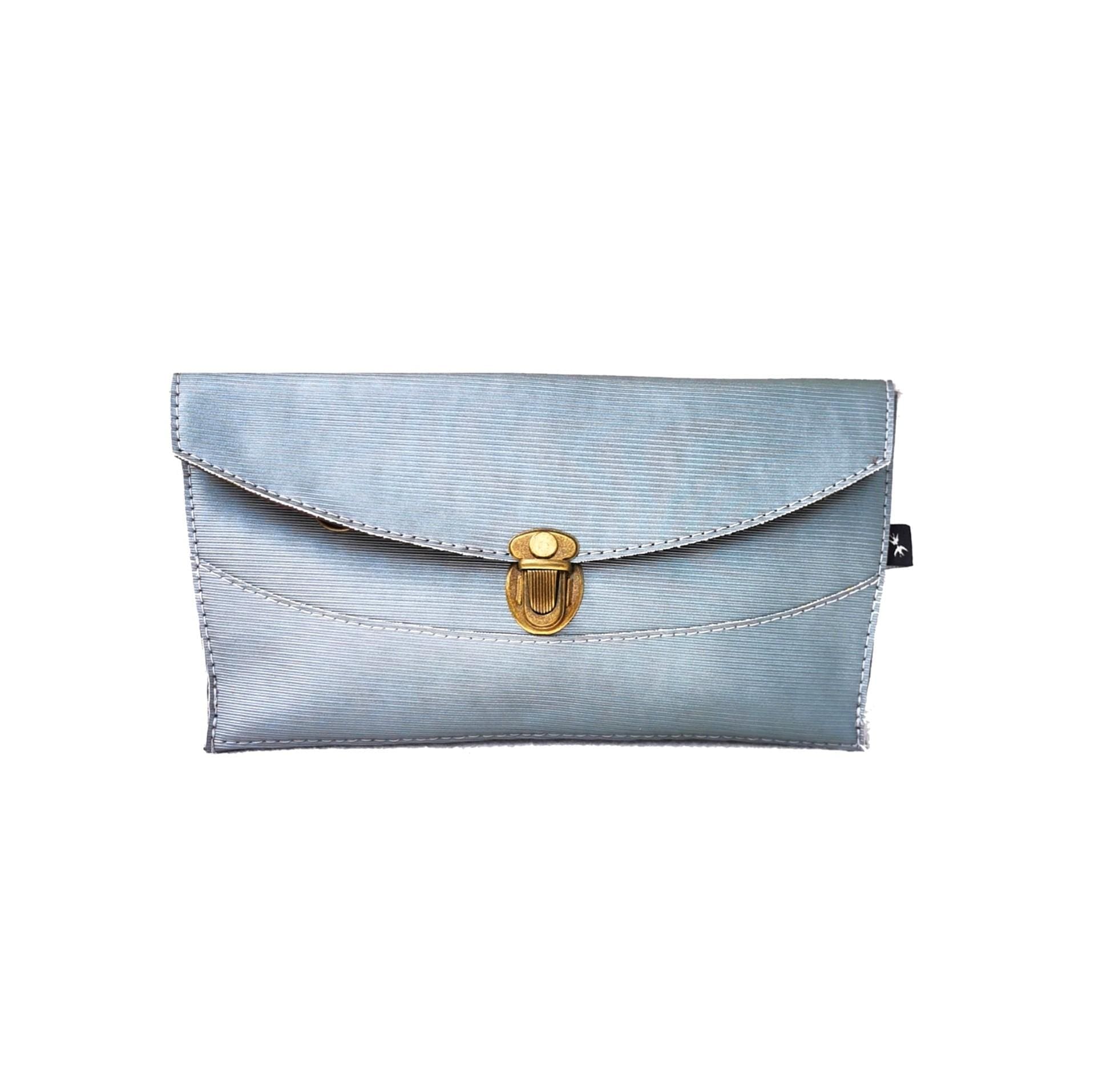 Jacob mint metallic side bag/clutch