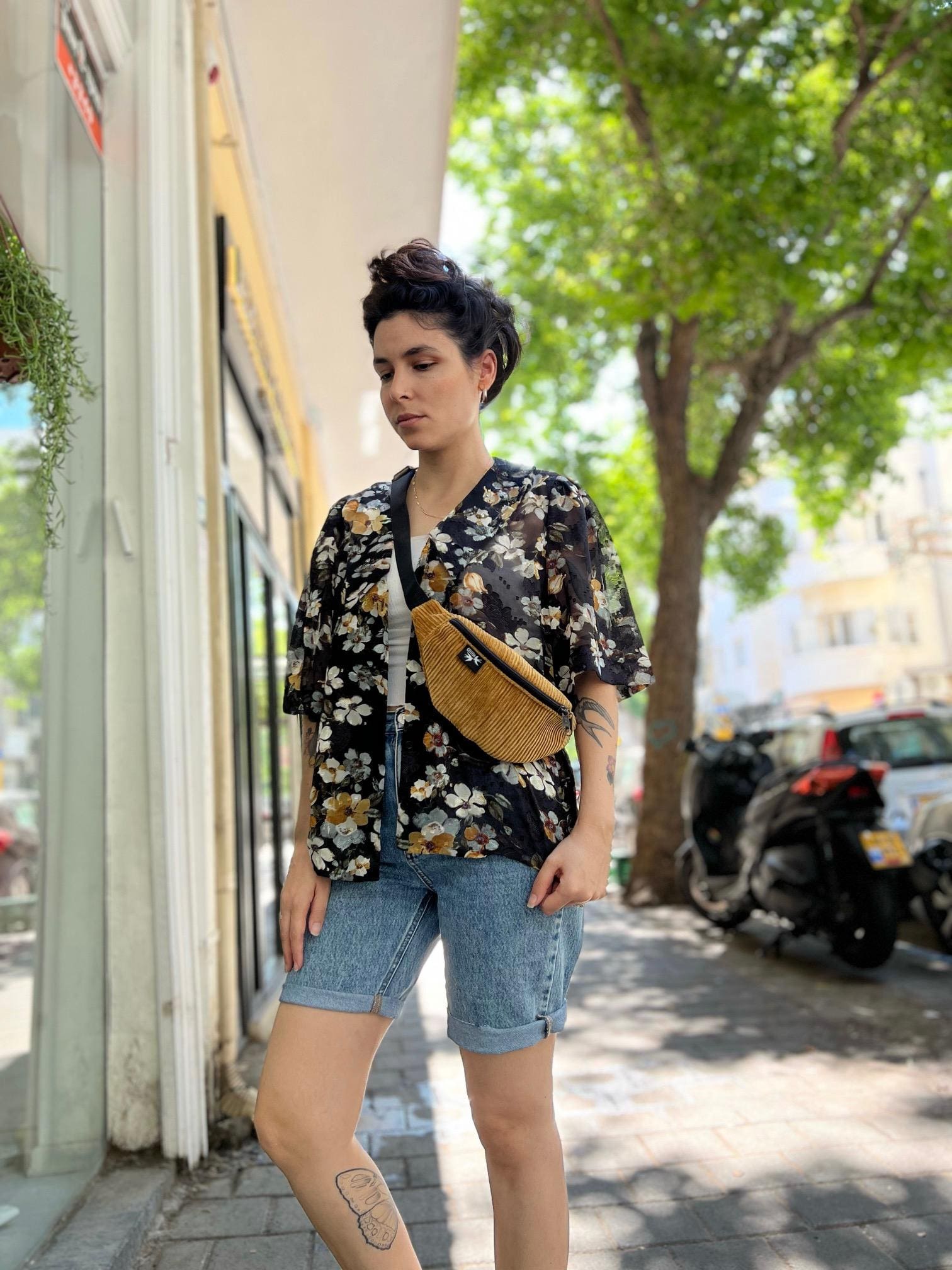 Mustard Corduroy Roni Fanny Pack