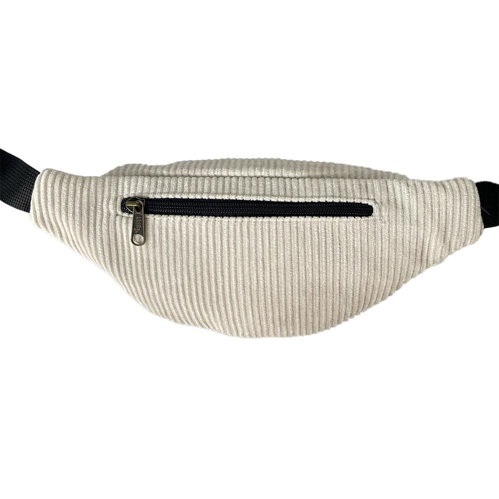 White Corduroy Roni Fanny Pack