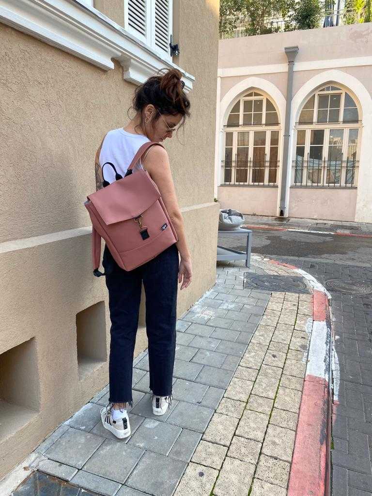 מיני Antique Pink Mini Students Backpack ורוד עתיק