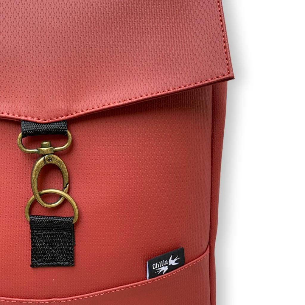 Hysteric Red Textured Medium Students Backpack