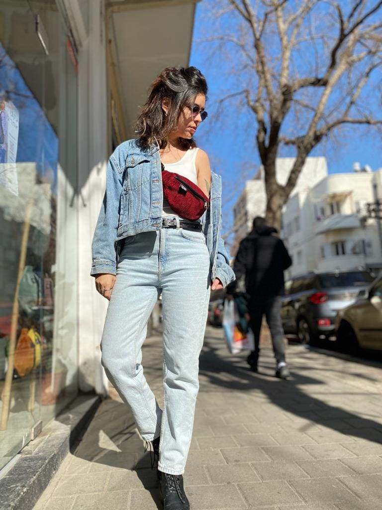 Burgundy Corduroy Roni Fanny Pack