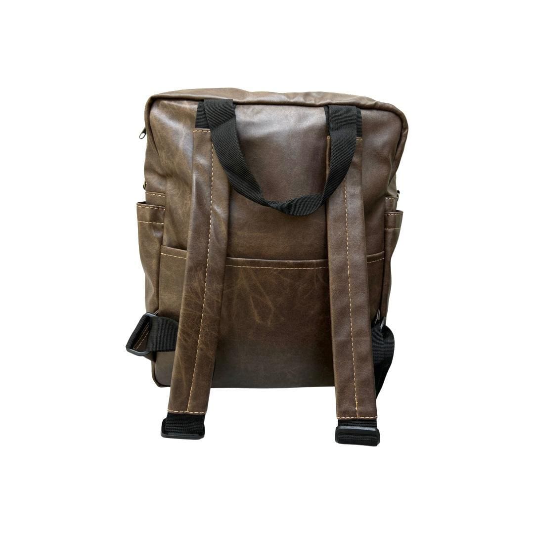 תיק גב נאצ'ו חום דמוי עור