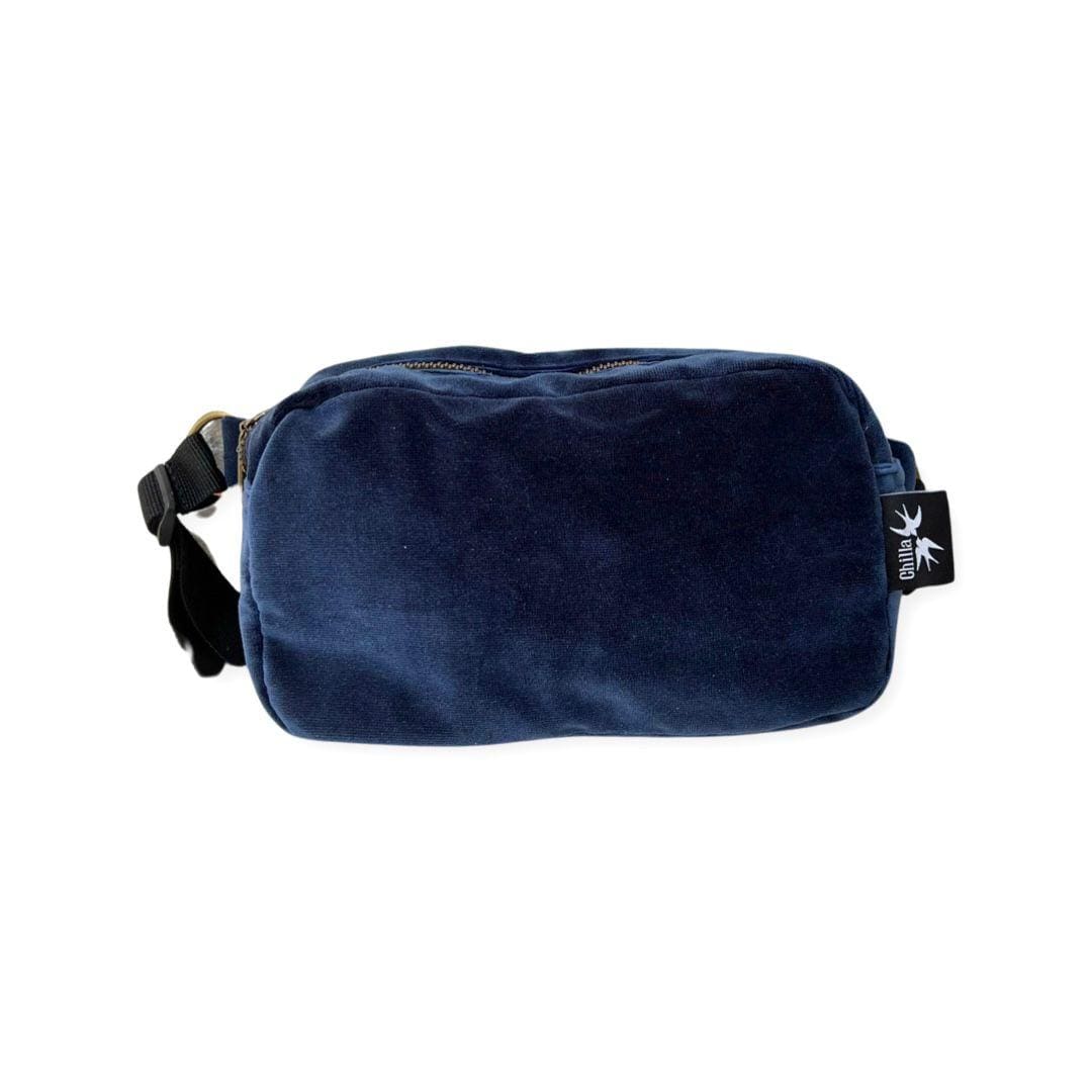 Dark Blue Velvet Lawrence Fanny Pack