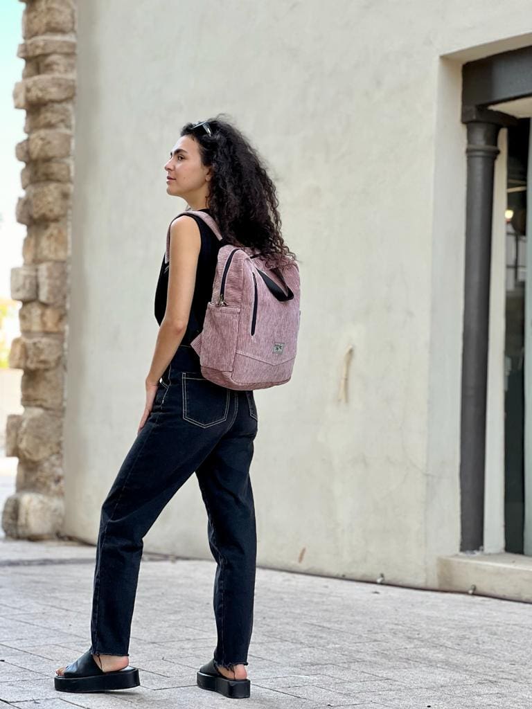 Corduroy Antique Pink Nacho Bag