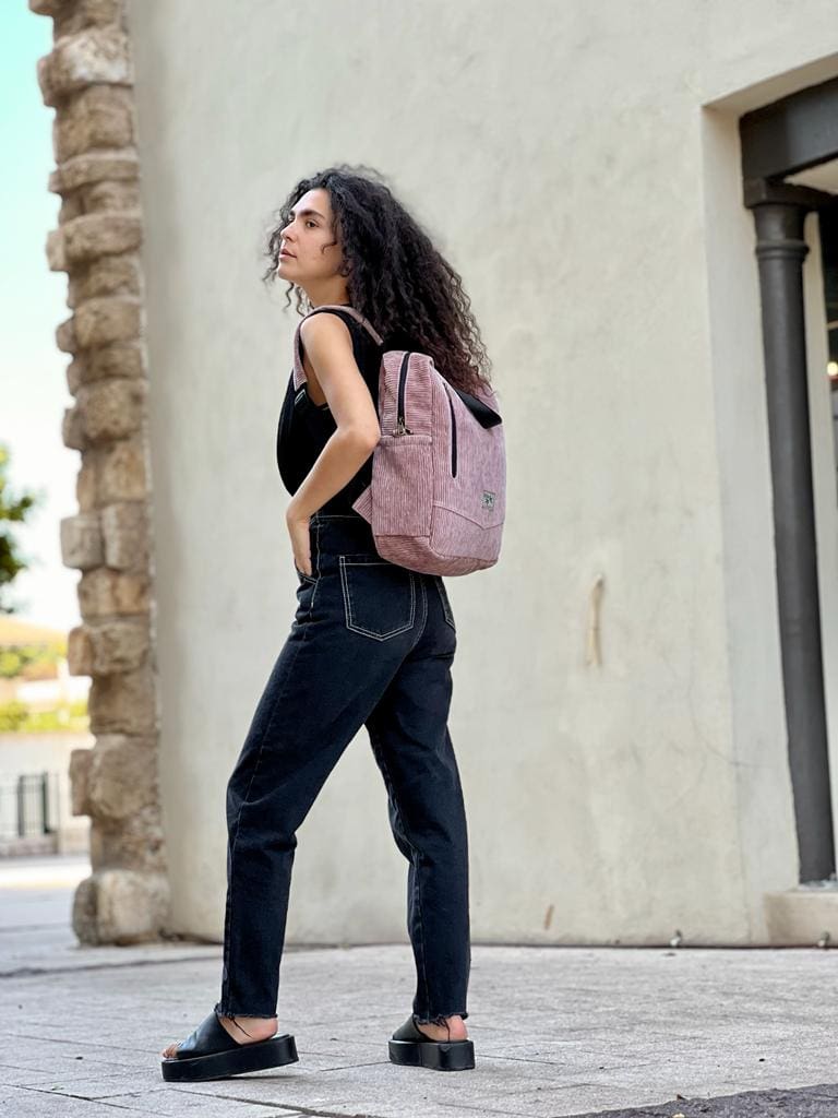 Corduroy Antique Pink Nacho Bag