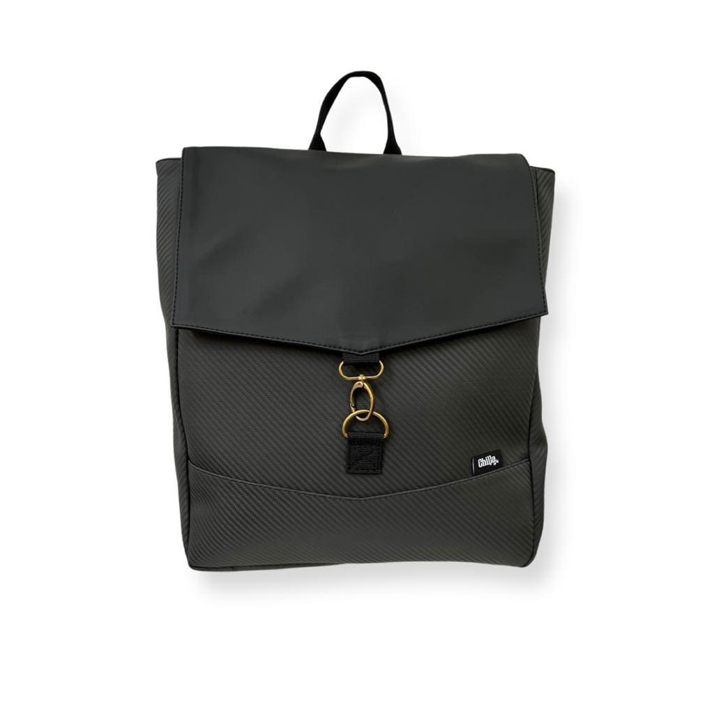 Black Texture Large Students Backpack