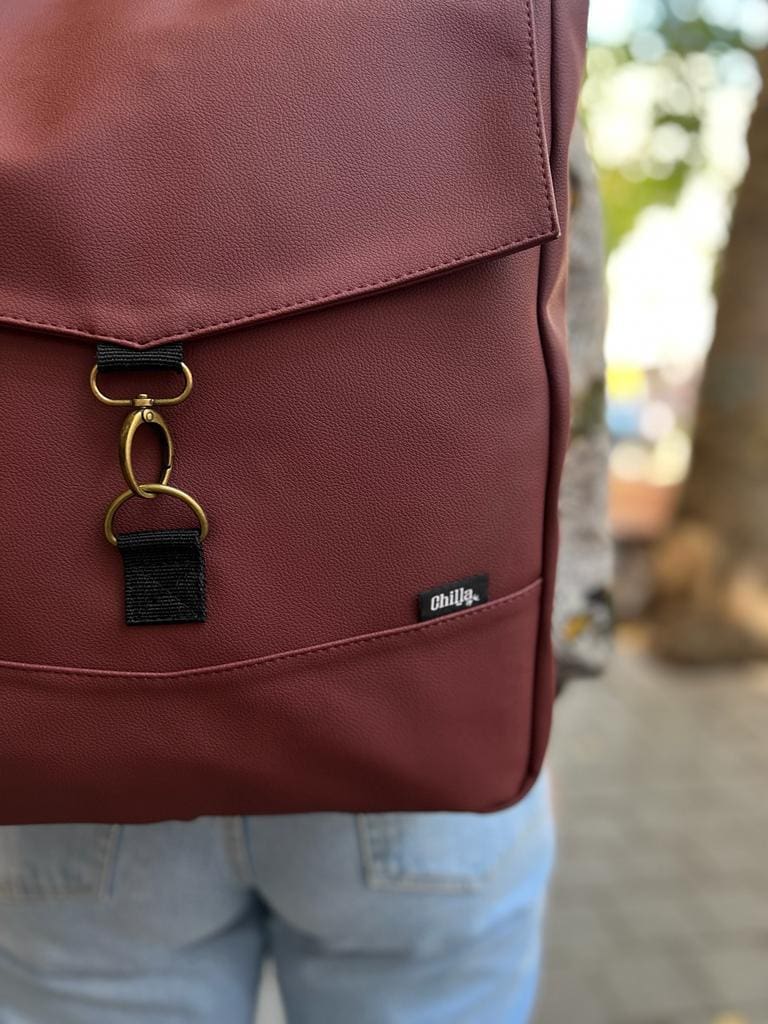 Wine Burgundy Mini Students Backpack