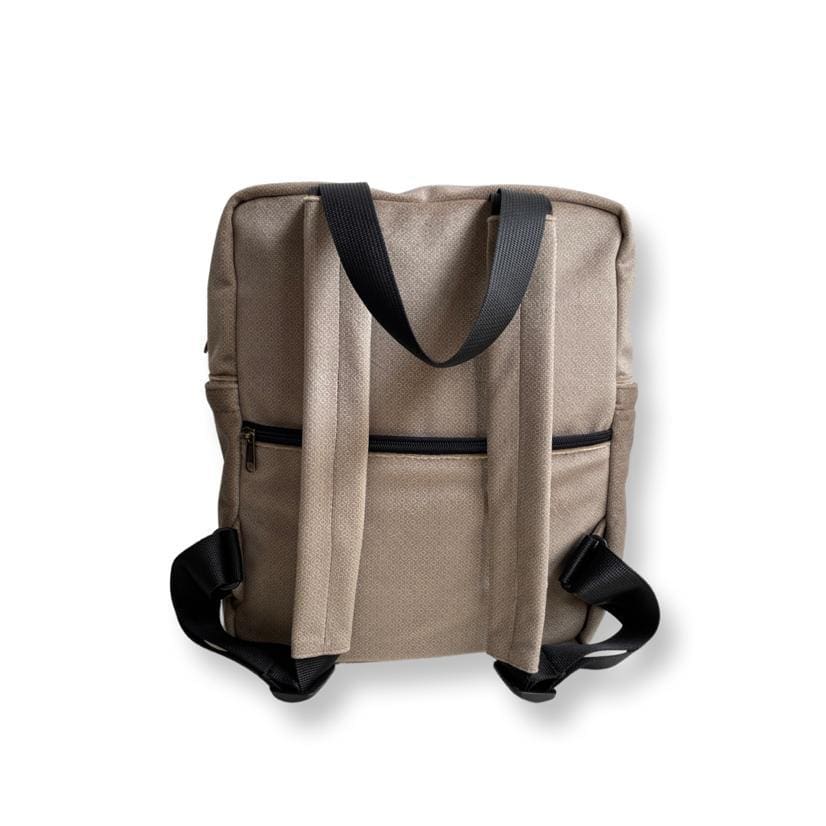 תיק מיני נאצ'ו קטיפה בז' פרינט