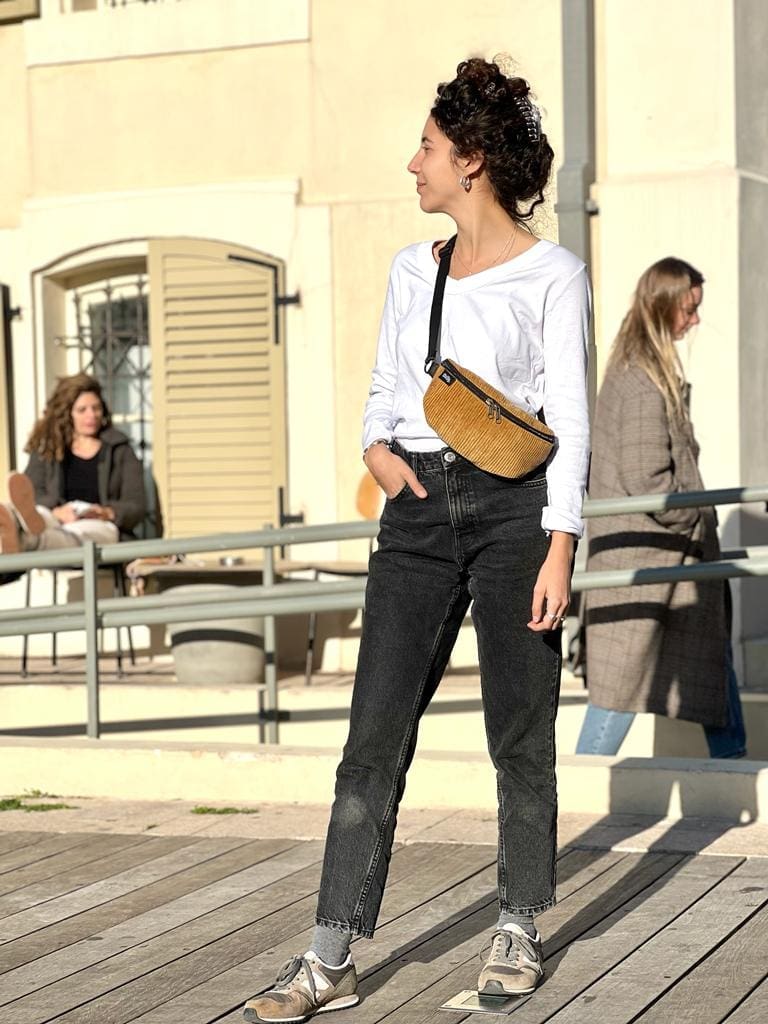 Mustard Corduroy Helga Fanny Pack