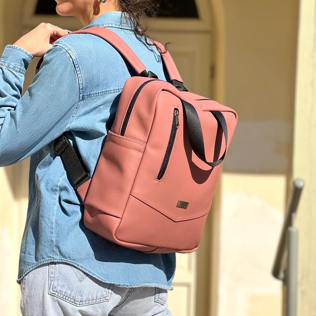 תיק מיני נאצ'ו ורוד עתיק דמוי עור