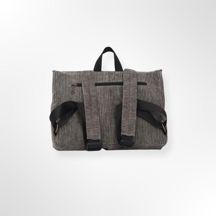 Green-Gray Corduroy Jaffa Backpack/Side Bag