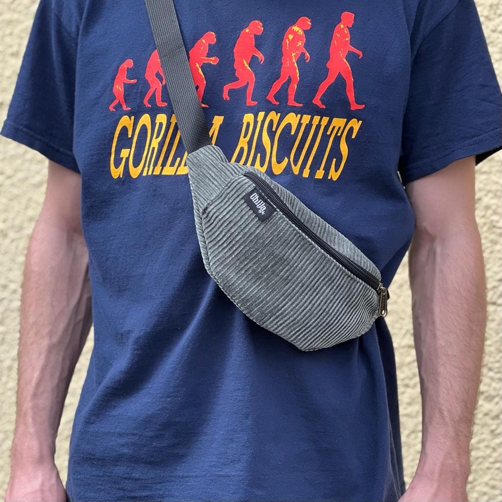 פאוץ' קורדרוי ירוק אפור