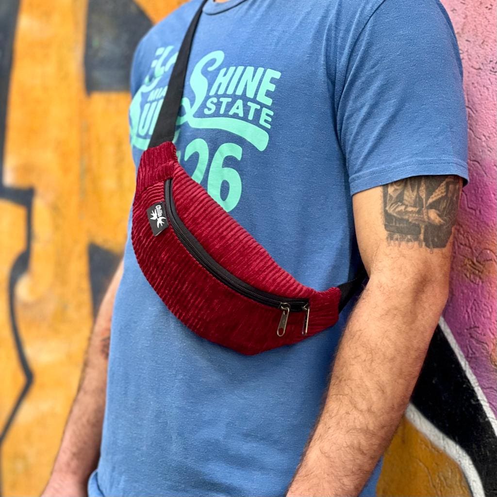 Burgundy Corduroy Roni Fanny Pack