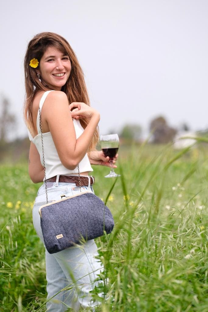 Valeri blue side bag that goes with everything