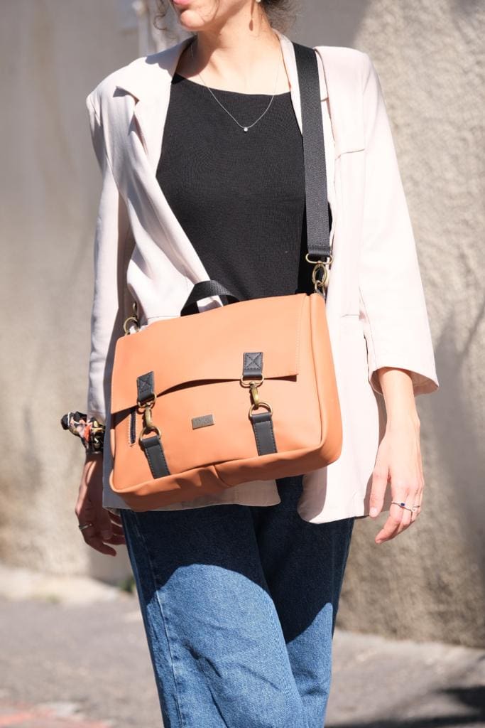 Happy Mandarin Orange Jaffa Backpack/Side Bag