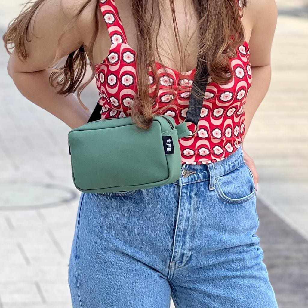 Antique Green Nubuck-Like Lawrence Fanny Pack