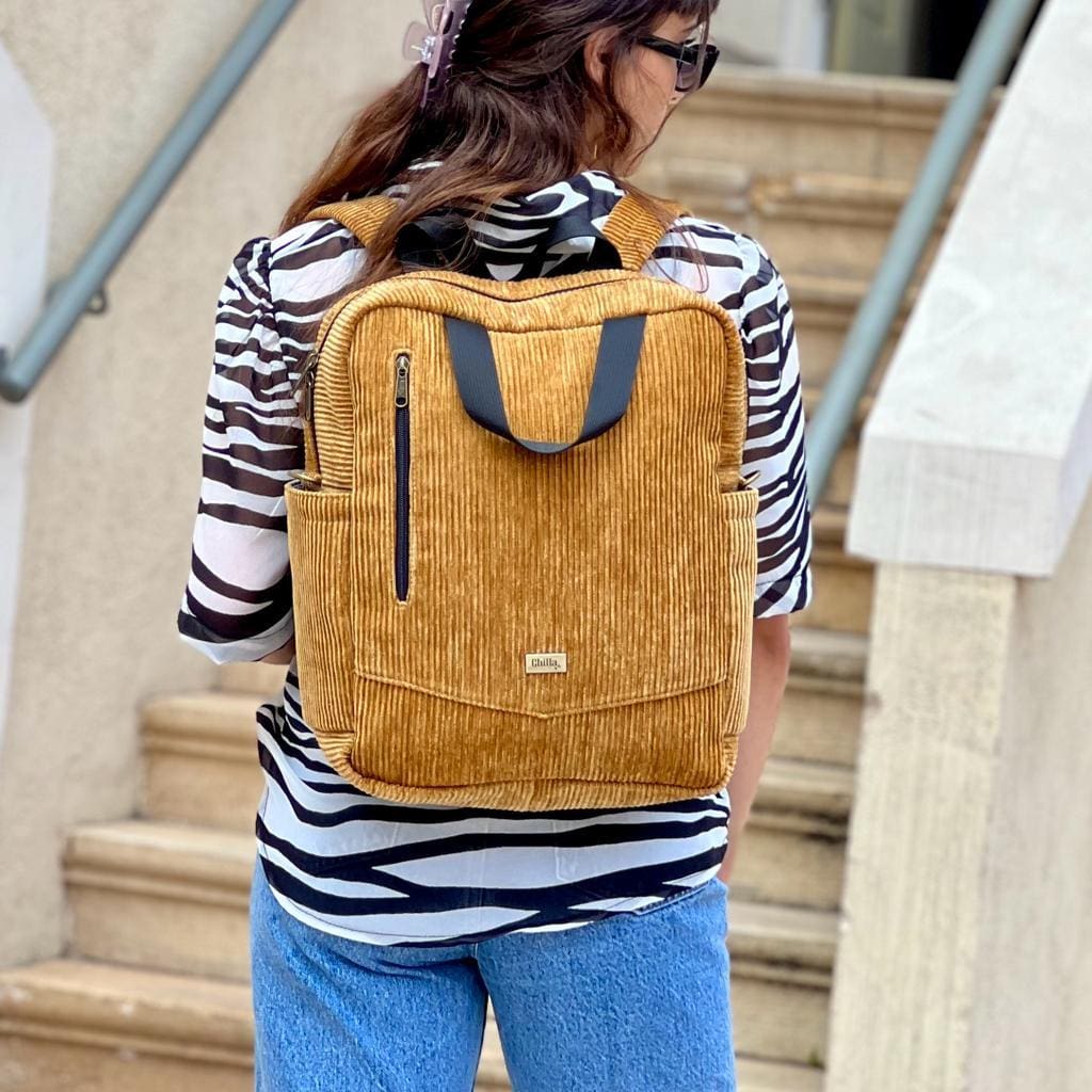 Nacho Mustard Corduroy Bag