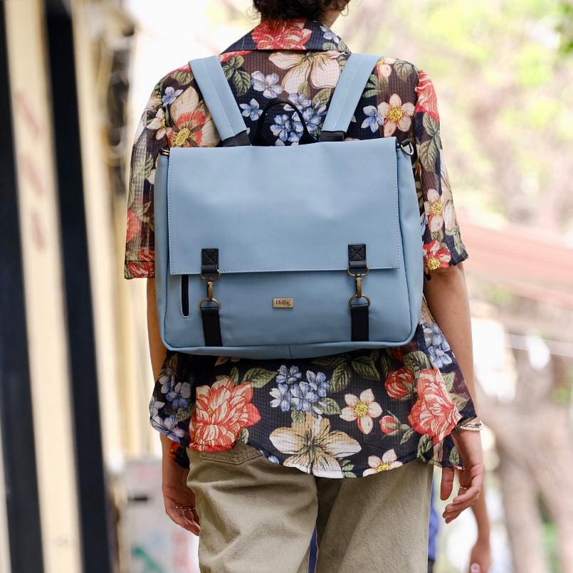 תיק גב תכלת מגניב