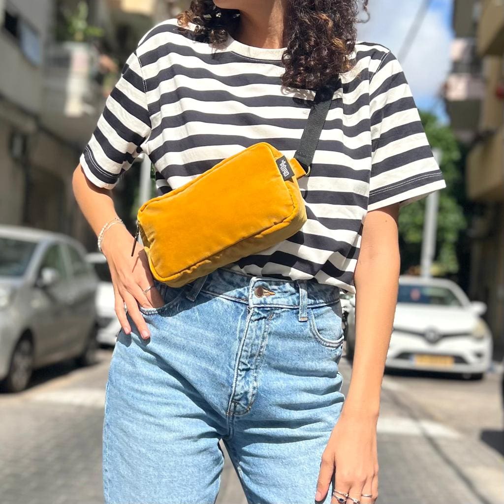 Yellow Velvet Lawrence Fanny Pack