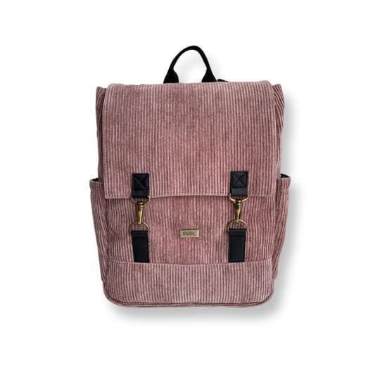 Antique Pink Corduroy Unicorn Backpack