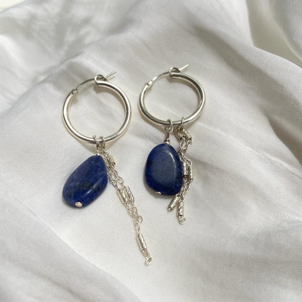 925 silver 'Blue' earrings