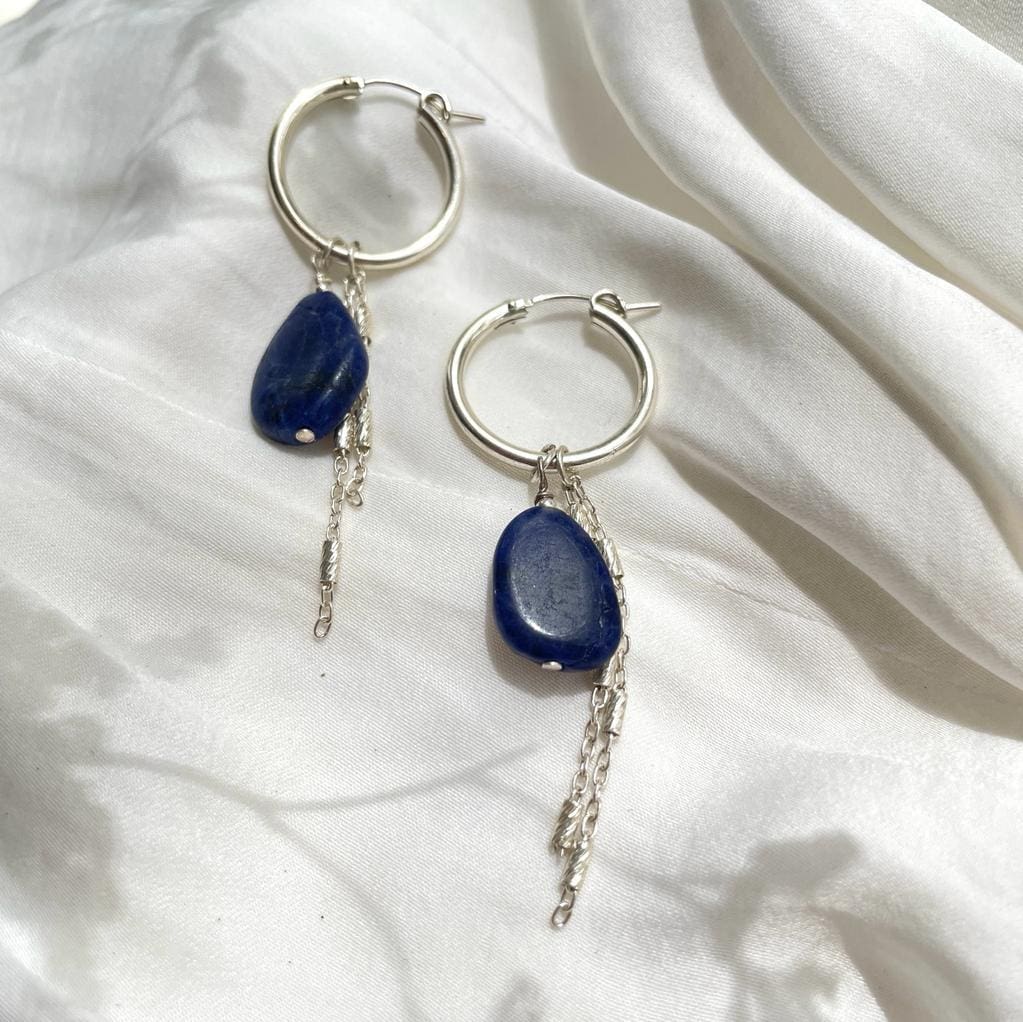 925 silver 'Blue' earrings