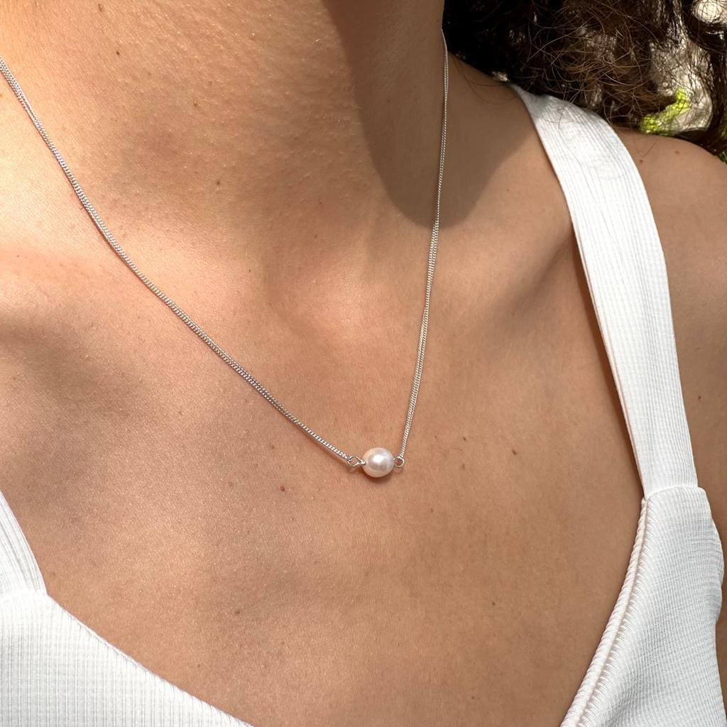 Pearl 'halo' necklace