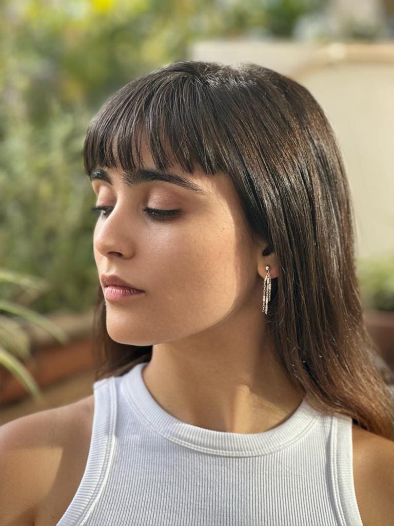 925 silver 'SUN' earrings (S)