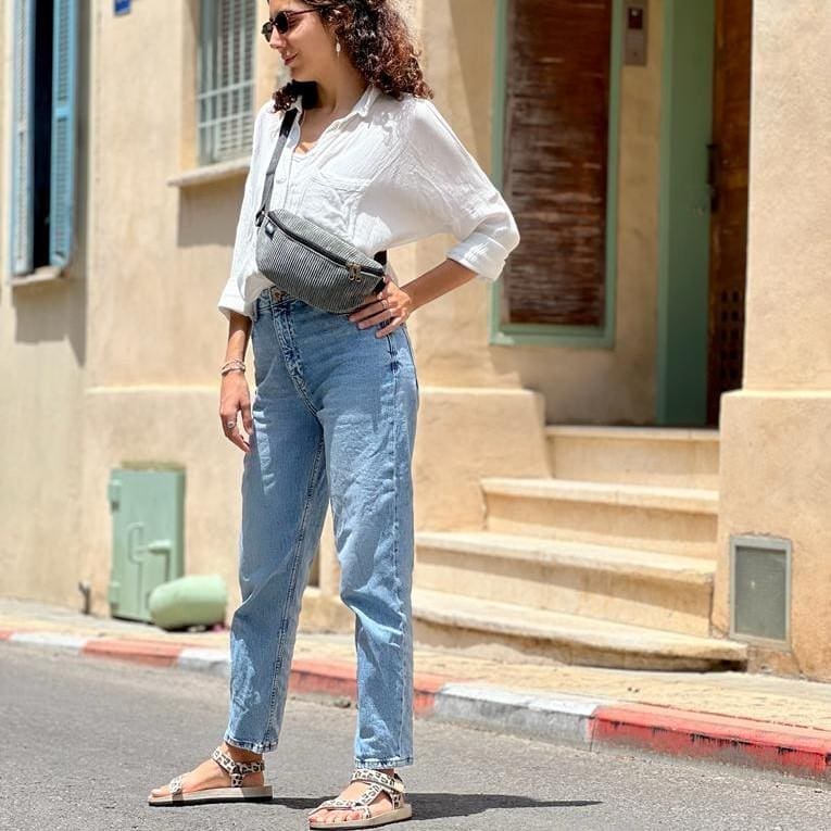 Green-Grey Corduroy Helga Fanny Pack