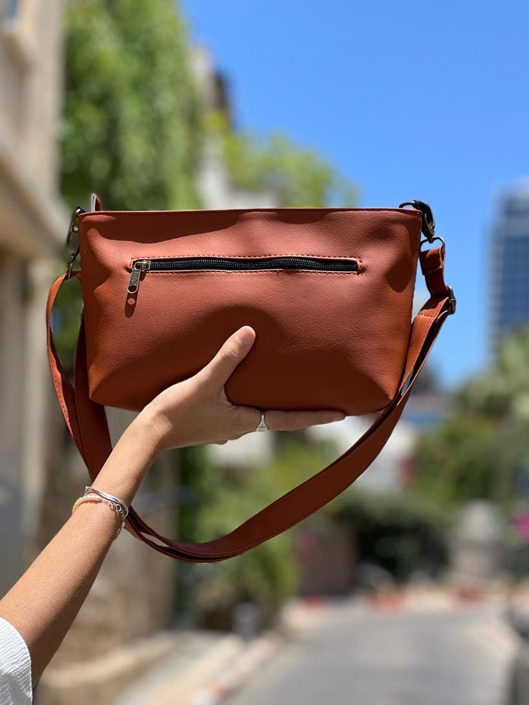 Bright Orange Rachel Clutch/Side Bag