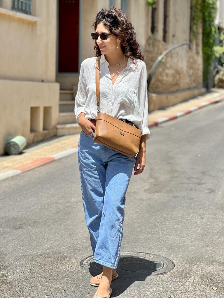 Camel Rachel Clutch/Side Bag