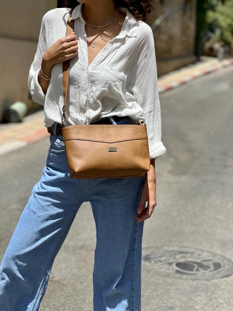 Camel Rachel Clutch/Side Bag